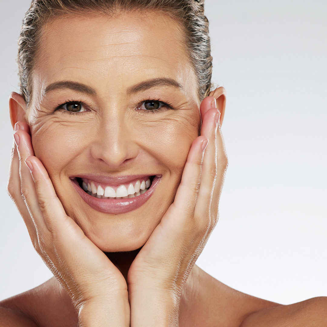 Close-up of a clear, acne-free face showcasing the effectiveness of acne treatment available at Sharkra Medispa in Hobart.